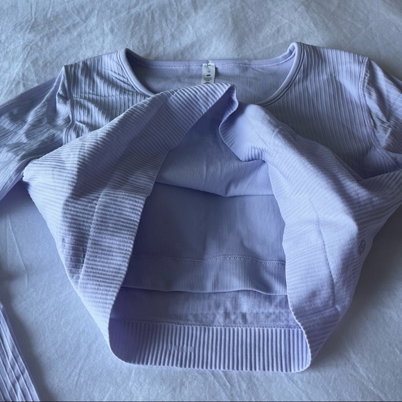 Lululemon Ebb to Street long sleeve ribbed shirt with built in sports bra - NWT - Picture 4 of 6